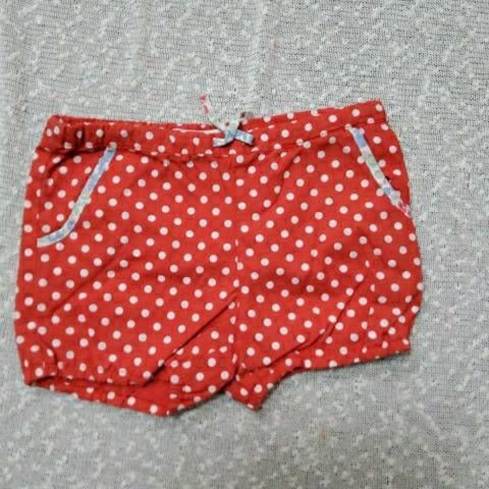 BABY BODEN 6-12M Red Polka Dot Pull On Shorts 6m 12m